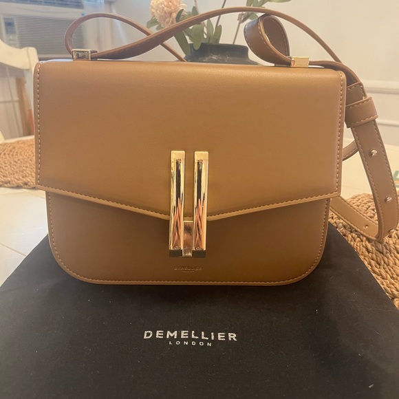 DeMellier Tan Crossbody Bag with Gold Hardware - Picture 1 of 6